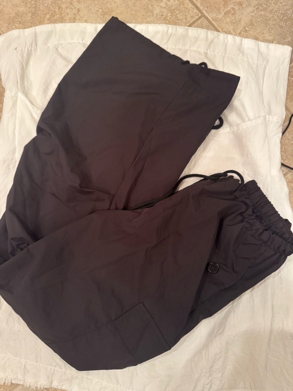 Black cargo pants